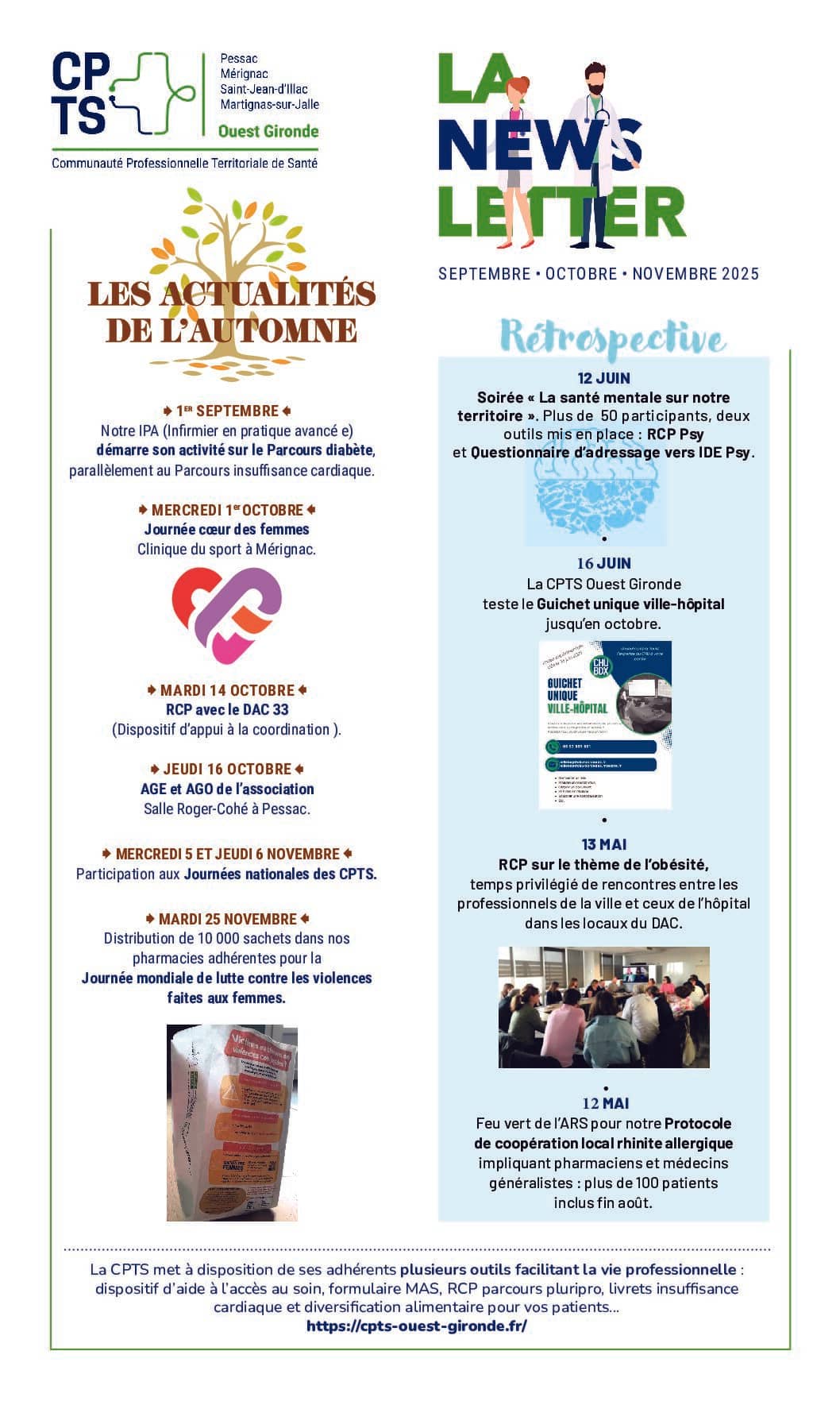 NEWSLETTER N°6, LES ACTUALITÉS DE L’AUTOMNE