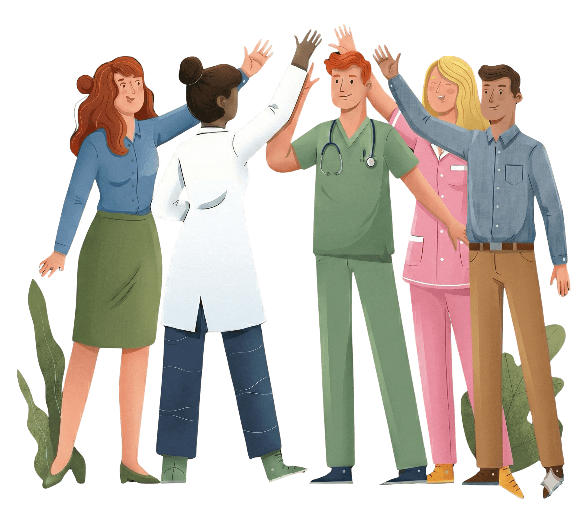 Illustration professionnels de santé