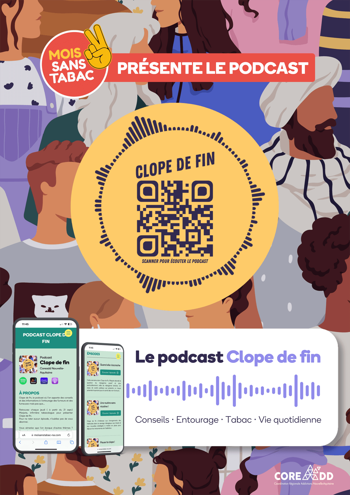 Affiche podcast Clope de fin