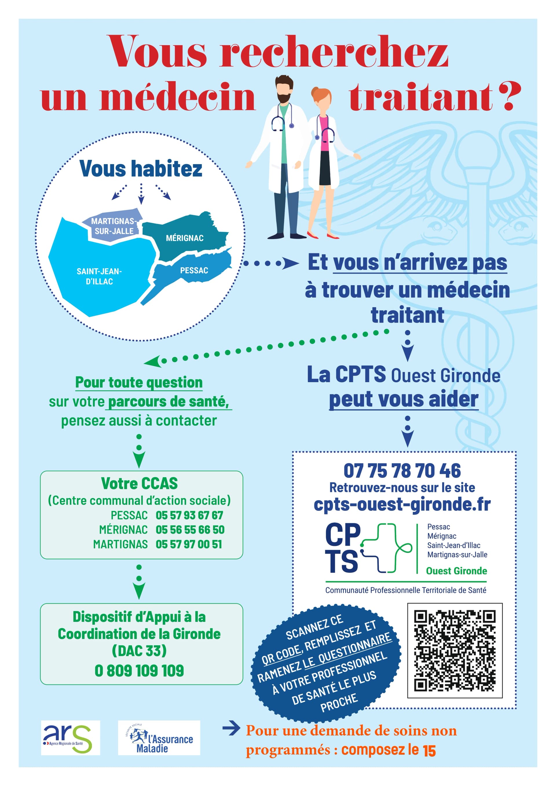 Affiche patient sans médecin traitant