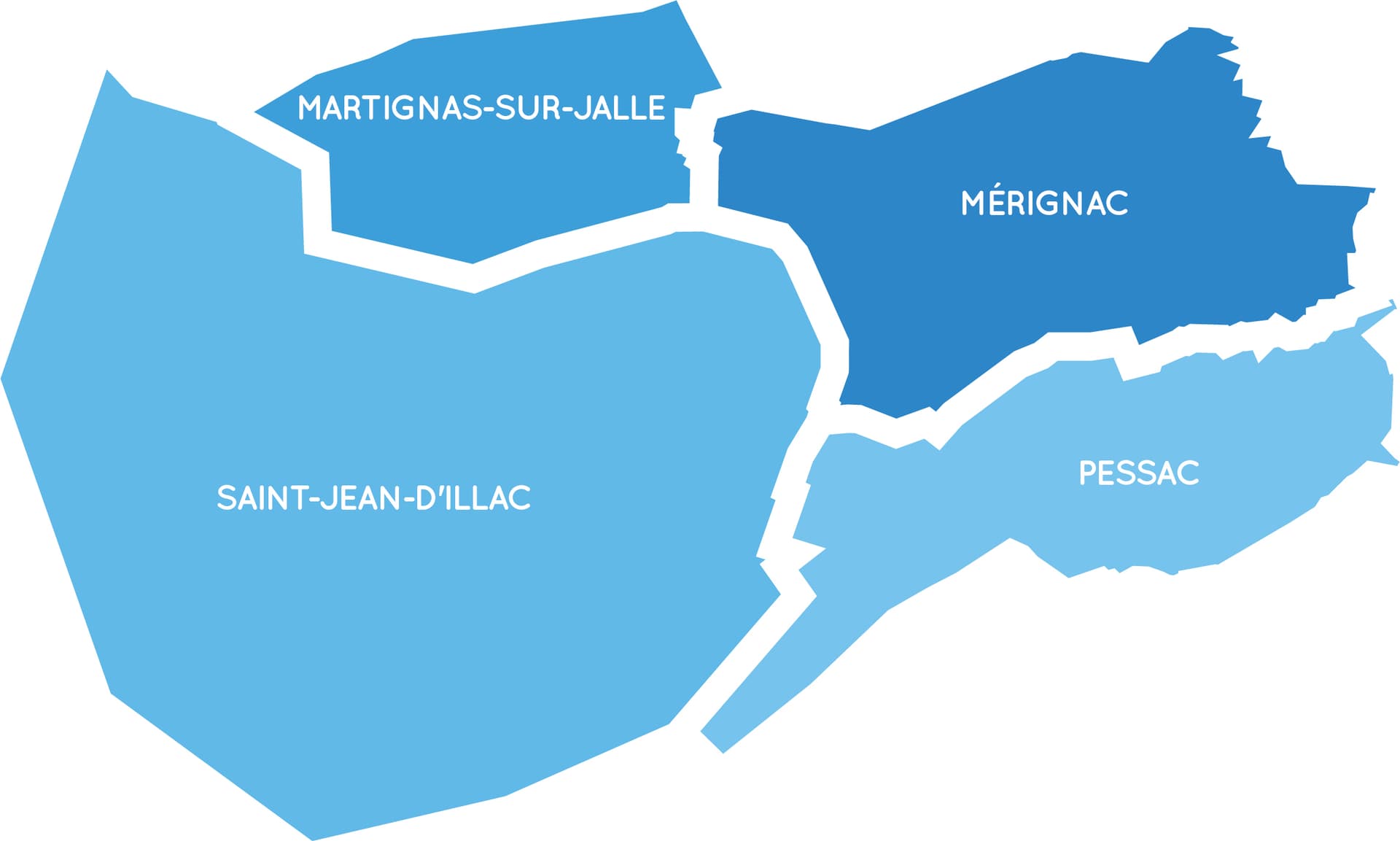 Carte du territoire CPTS Ouest Gironde